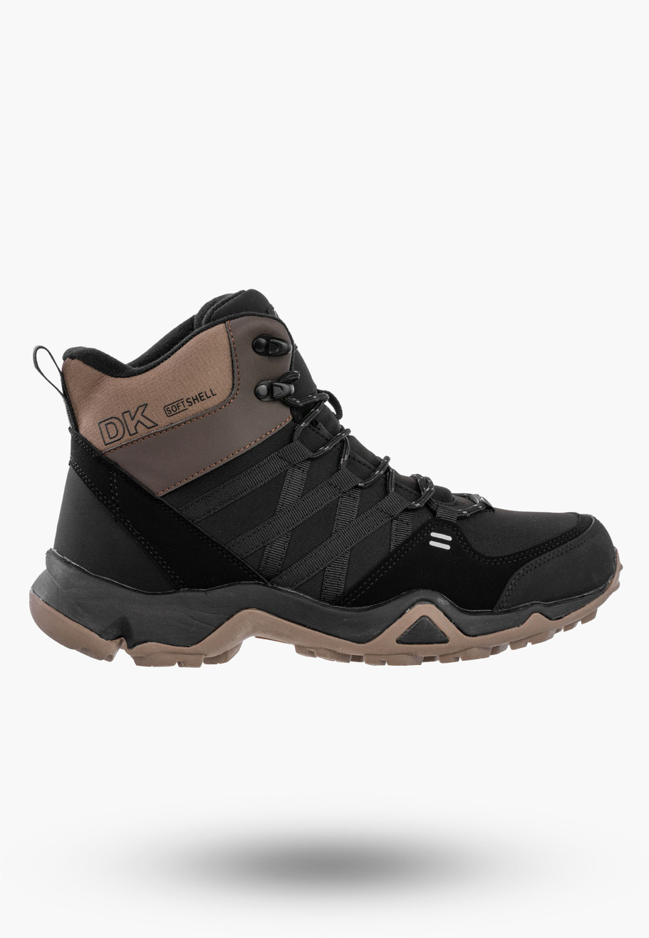 Buty Męskie Trekkingowe Sportowe SoftShell Wysokie Brązowe DK VB17782