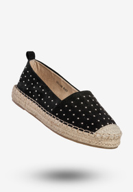 Espadryle Damskie Goodin Buty Lekkie Półbuty Czarne GD-LJ-206