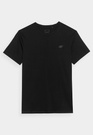 Koszulka Męska 4F Sportowy T-shirt Czarny Regular TTSHM1154