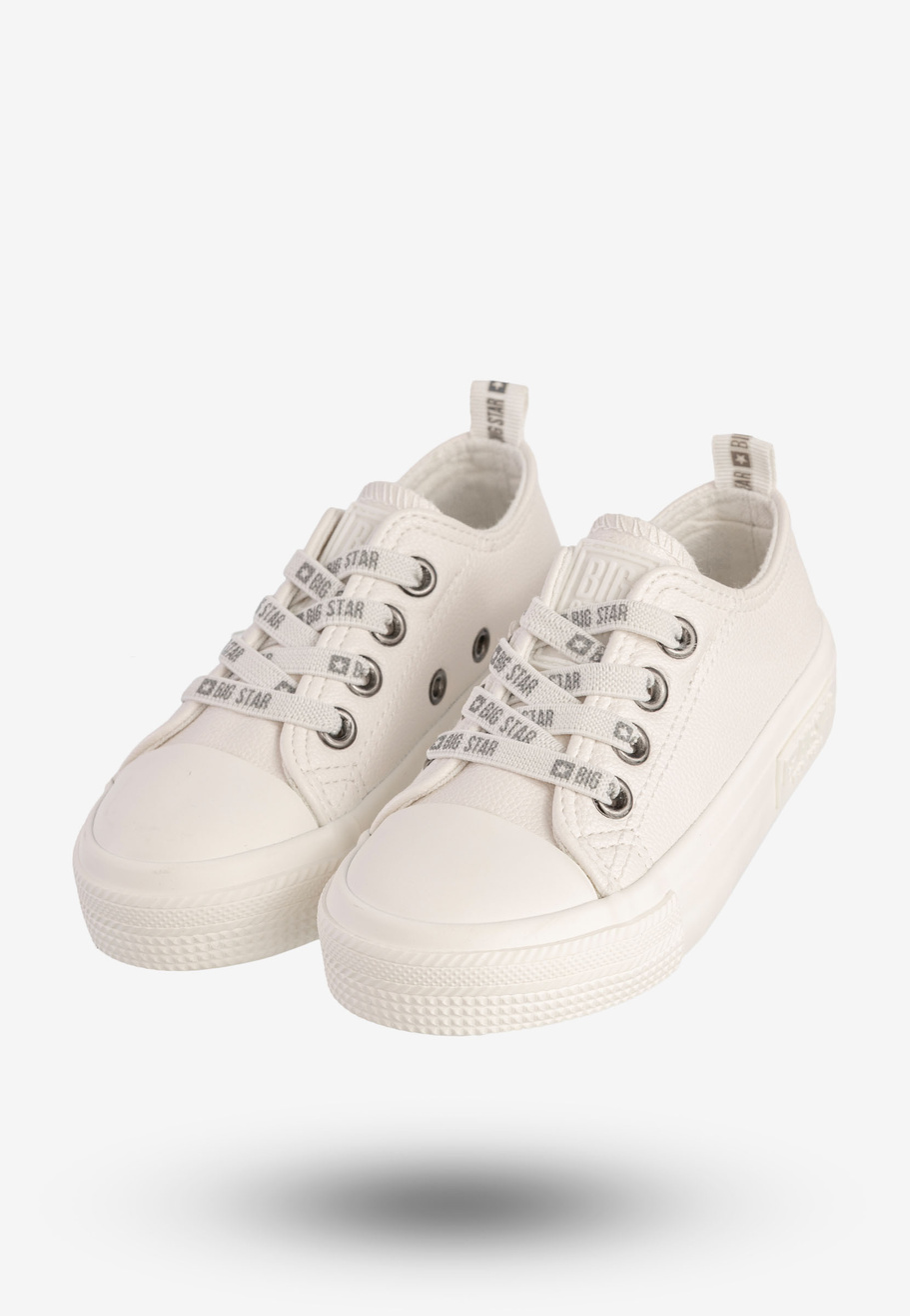Trampki Dziecięce BIG STAR Buty Wsuwane Białe KK374060