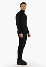 Golf Męski Elegancki Sweter Slim Fit Dopasowany Klasyczny Czarny