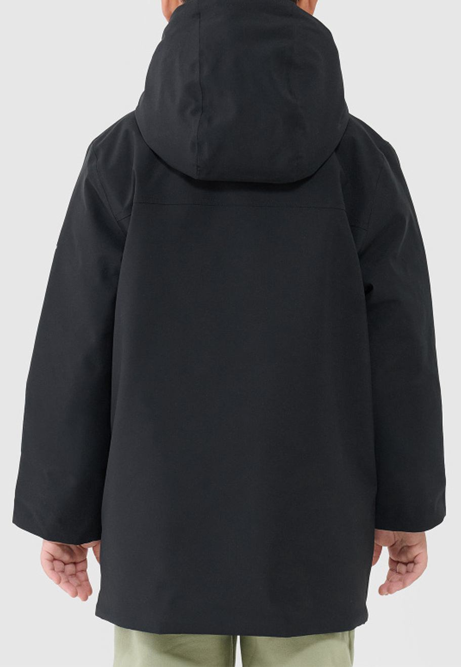 Kurtka Dziecięca Parka NeoDry 5000 Z Kapturem Czarna 4FJWAW25TJACM221