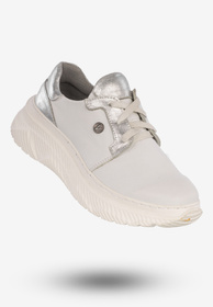 Sneakersy Damskie Półbuty Skórzane Buty Białe Eleganckie 1437/20