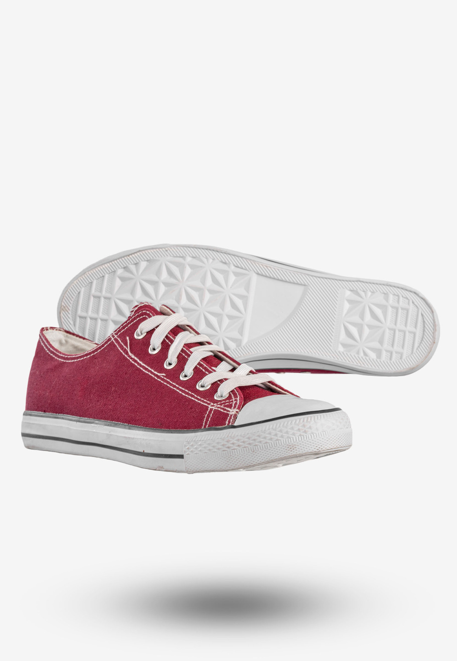 Trampki Męskie Klasyczne Buty Sportowe Tenisówki Burgundowe Sport Star DD46-18