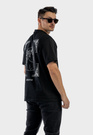 Koszulka Męska Oversize T-Shirt Czarny z nadrukiem Aventus