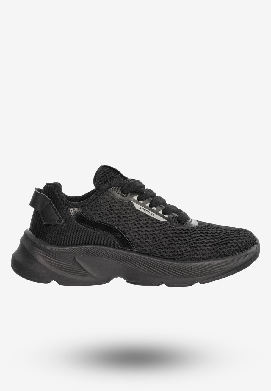 Buty Sportowe Młodzieżowe Sneakersy Stylowe American Club Czarne RL101/23