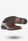 Półbuty Wizytowe Męskie Ekoskóra Buty Eleganckie Unisoft Kawowe 23MN26-4100
