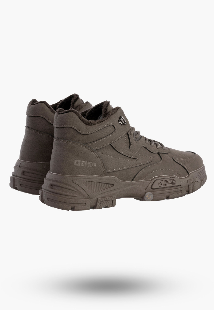 Buty Męskie BIG STAR Wysokie Ocieplane Zimowe Trapery OO174583