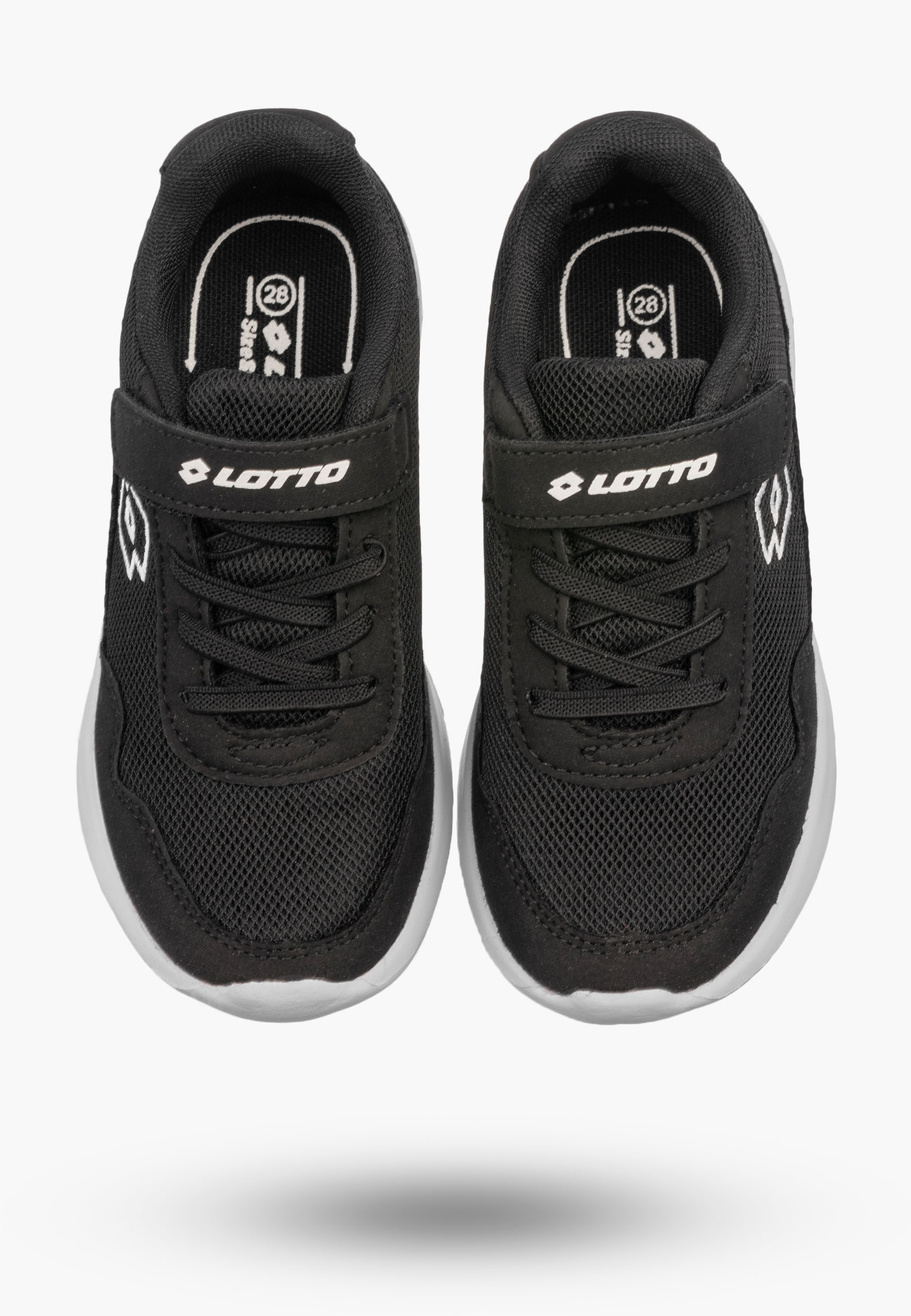 Sneakersy Dziecięce Lotto Buty Sportowe Na Rzepy CONNECT Czarne