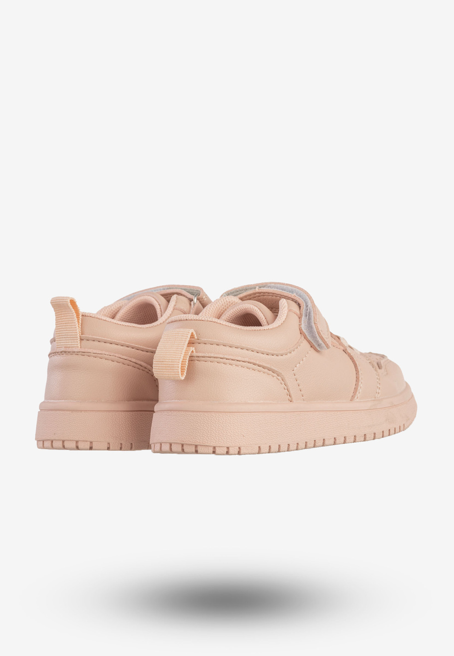 Sneakersy Dziecięce Ekoskóra Buty Sportowe Na Rzepy Różowe Apawwa TC813
