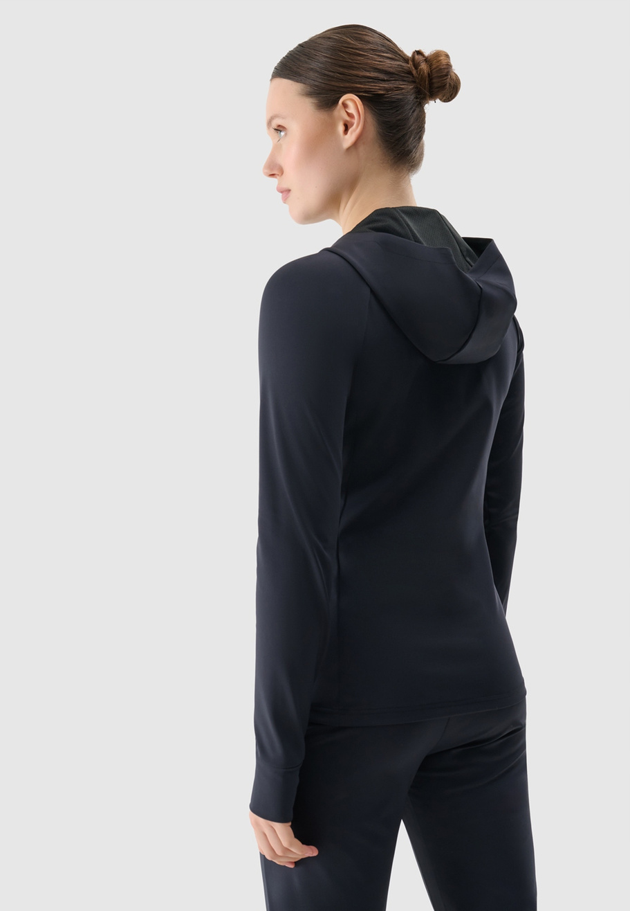 Bluza Damska 4F Treningowa Sportowa Rozpinana Czarna 4FRSS25TFSWF467