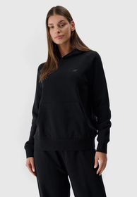 Bluza Damska 4F Dresowa Sportowa Nierozpinana Czarna 4FWMM00TSWSF1764