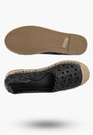 Espadryle Damskie Ażurowe Buty Letnie Wsuwane Plecione Czarne