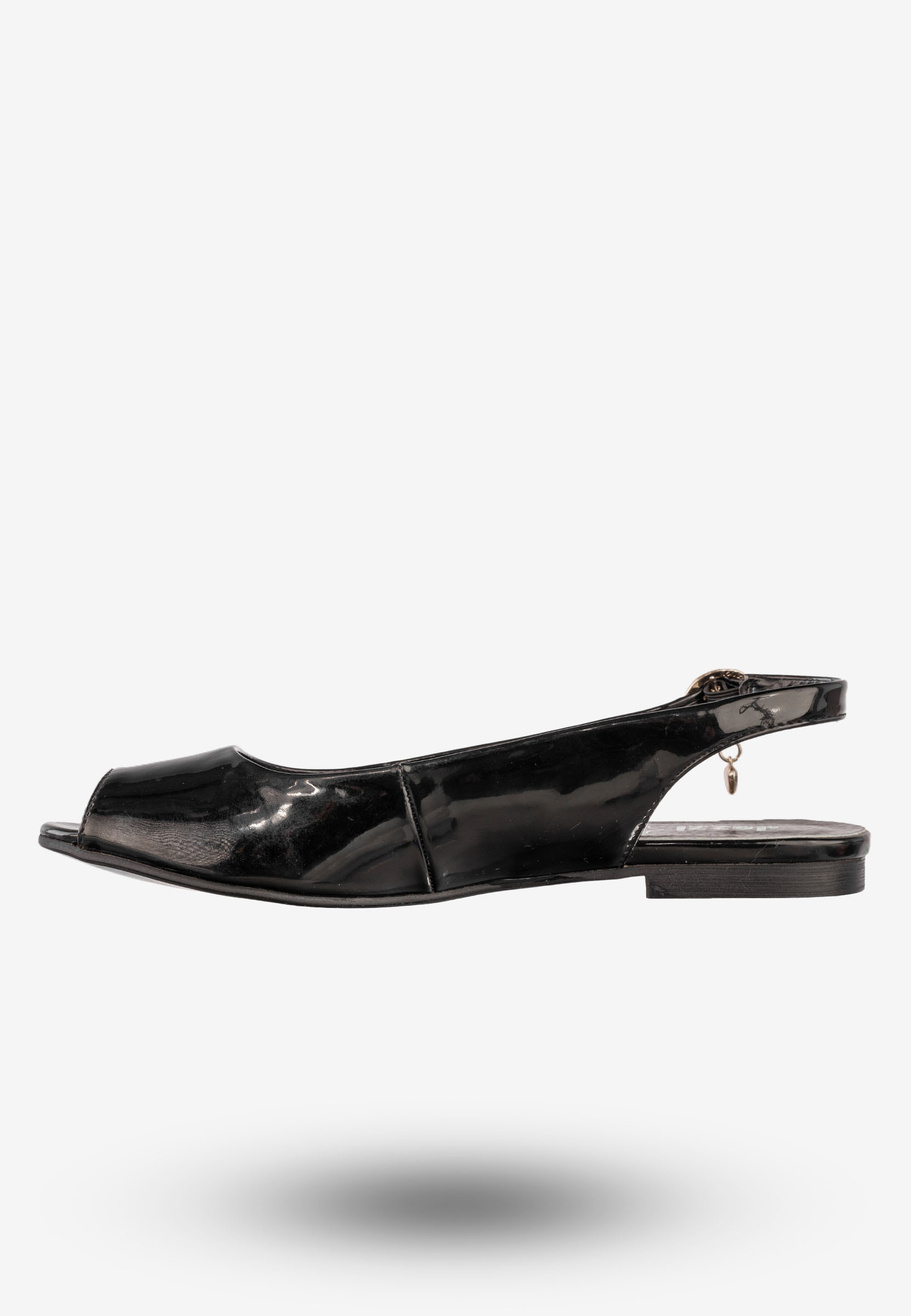 Sandały Damskie Ekoskóra Buty Eleganckie Jezzi Czarne AM22-5