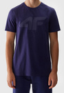 Koszulka Męska 4F Sportowy T-shirt Granatowy Regular TTSHM1155