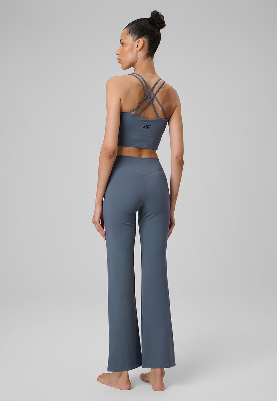 Spodnie Damskie 4F Sportowe Szybkoschnące Treningowe Yoga Denim 4FWSS26TFTIF444