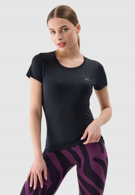 Koszulka Damska 4F Szybkoschnąca Sportowa T-shirt Czarna 4FRSS25TFTSF1235