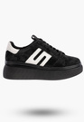 Sneakersy Damskie FILIPPO Skórzane Buty Sportowe Półbuty Czarne DP7175
