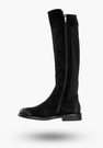 Buty Damskie Kozaki Na Płaskim Obcasie Na Zimę Czarne POTOCKI 23-12252BK