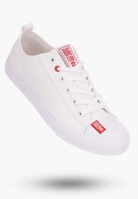 Trampki Męskie BIG STAR Białe Tkaninowe JJ174013