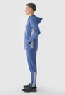 Bluza Męska 4F Rozpinana Sportowa Treningowa Niebieska 4FWAW24TFSWM405