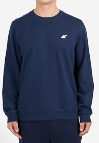 Bluza Męska 4F Sportowa Bez Kaptura Nierozpinana Granatowa 4FWMM00TSWSM2549