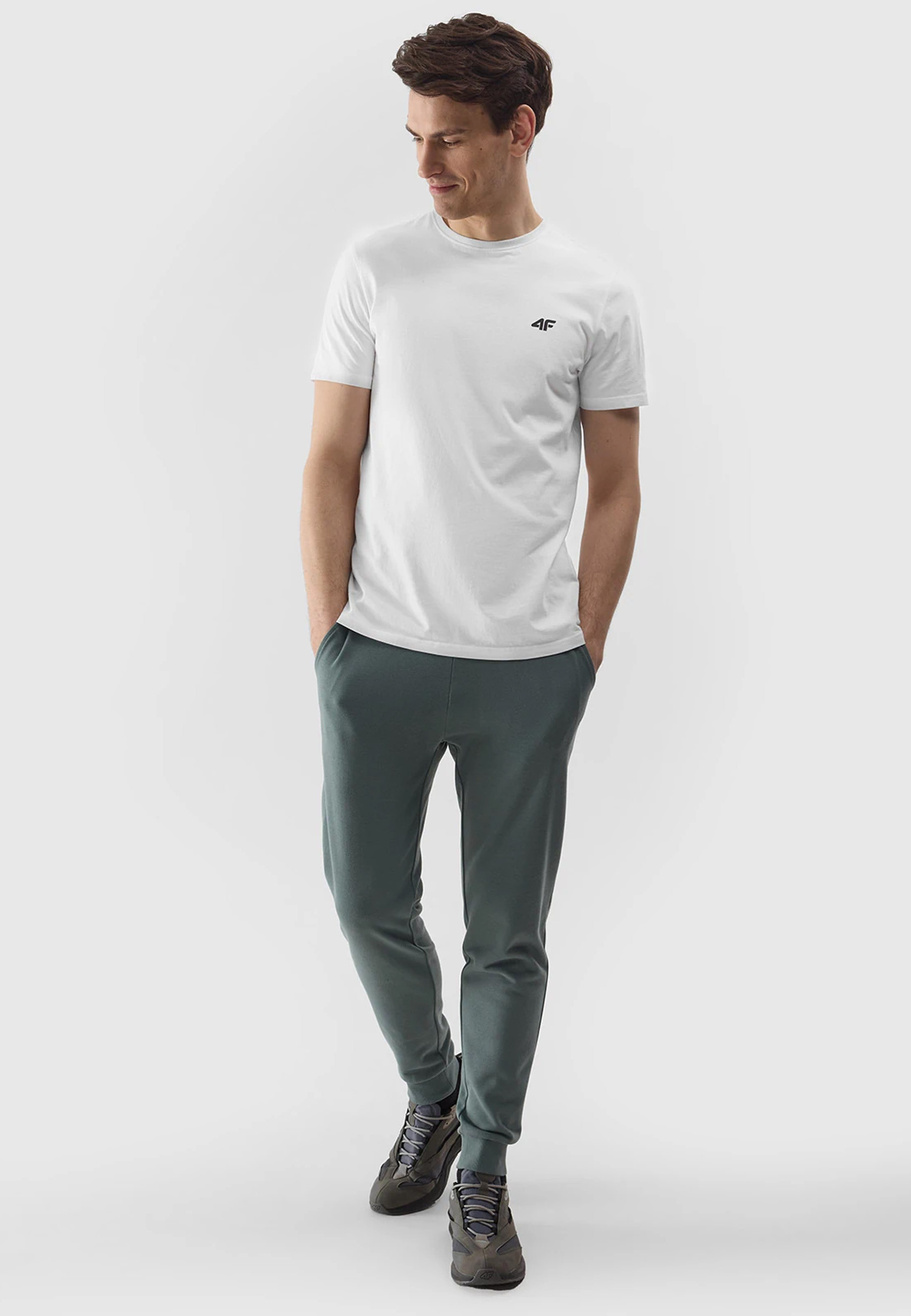 Koszulka Męska 4F Sportowy T-shirt Biały Regular TTSHM1154