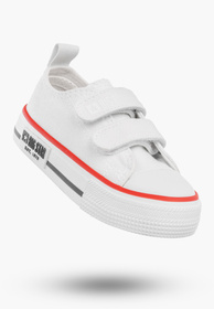 Trampki Dziecięce Buty Na Rzepy BIG STAR Białe KK374085