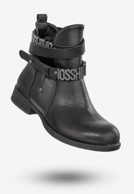 Botki Damskie Buty Ekoskóra Na Jesień Czarne Goodin GD-ZN44