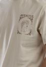 Koszulka Męska Oversize T-Shirt Beżowy z nadrukiem Aventus