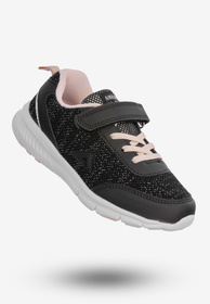 Buty Sportowe Dla Dziewczynki Dziecięce American Club Na Rzepy Czarne RL102/23