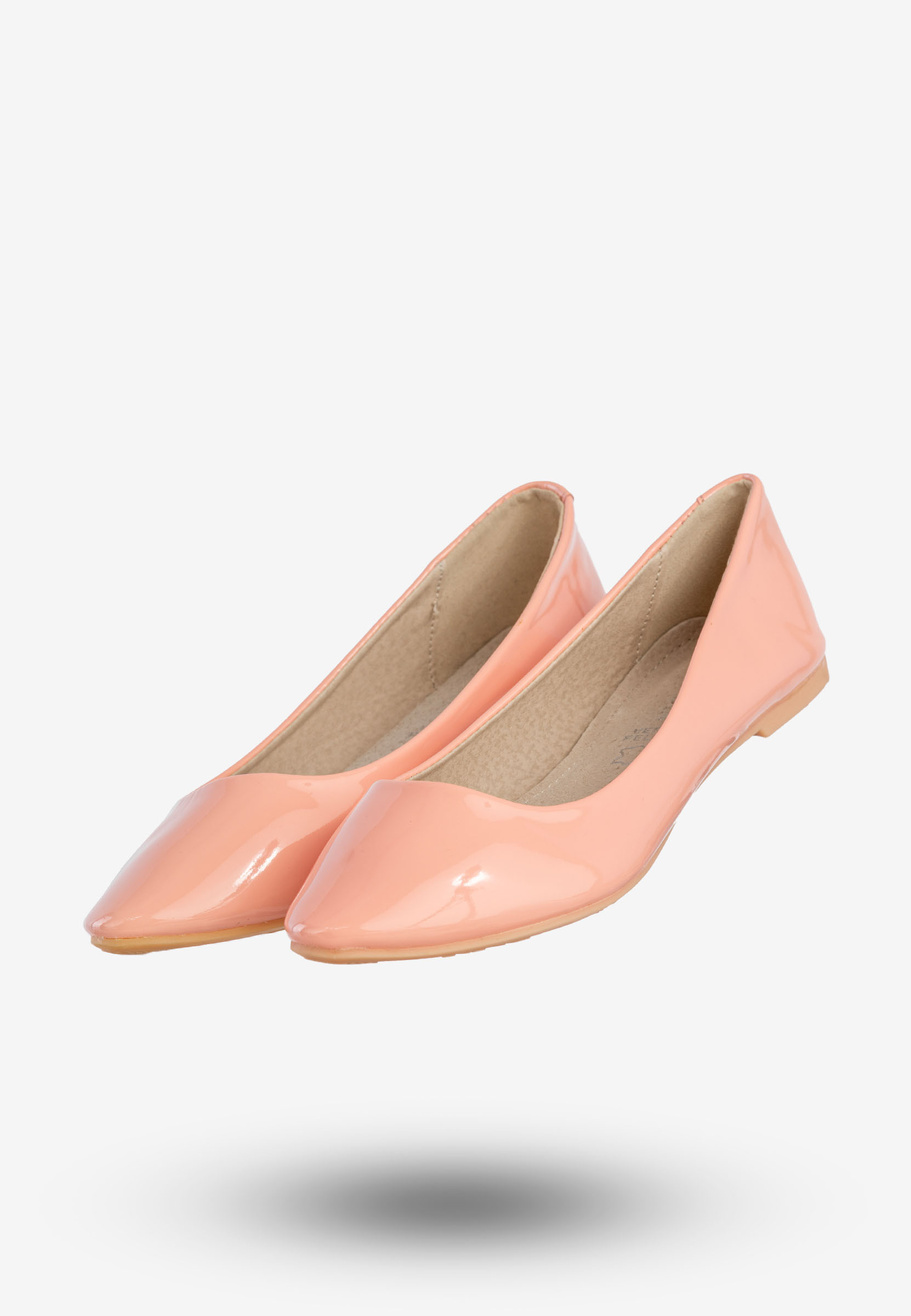 Baleriny Damskie Ekoskóra Buty Półbuty Różowe Goodin GD-16-3200