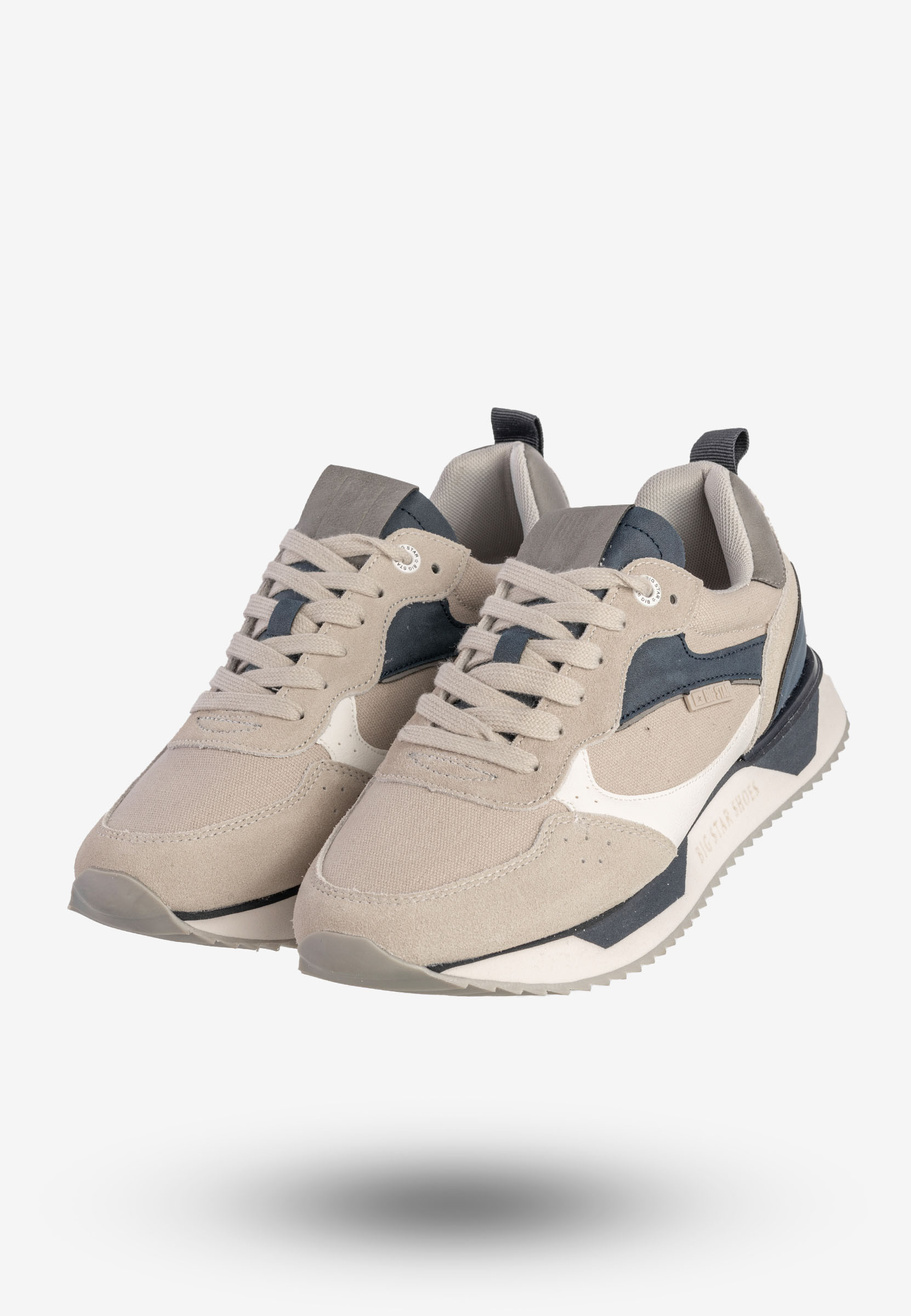 Sneakersy Męskie BIG STAR Buty Sportowe Szare NN174348