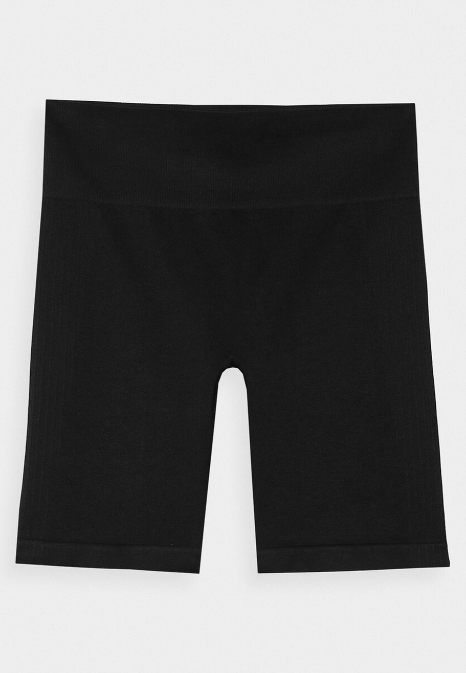 Kolarki Damskie 4F Sportowe Legginsy Spodenki Bezszwowe Treningowe Czarne 4FRSS24TFSHF694