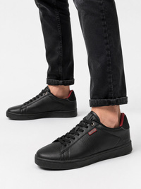 Sneakersy Męskie BIG STAR Ekoskóra Półbuty Sportowe Casual Czarne UU174040