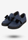 Tenisówki Slip-on Damskie Buty Skórzane Granatowe Korda 1755