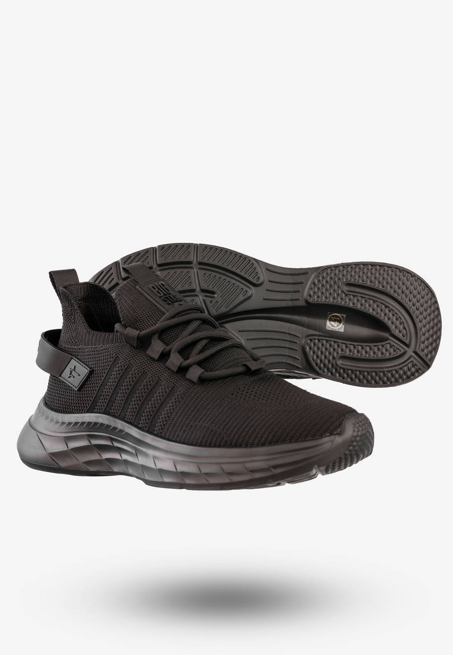 Sneakersy Męskie Buty Sportowe Wsuwane BIG STAR Czarne RR174267