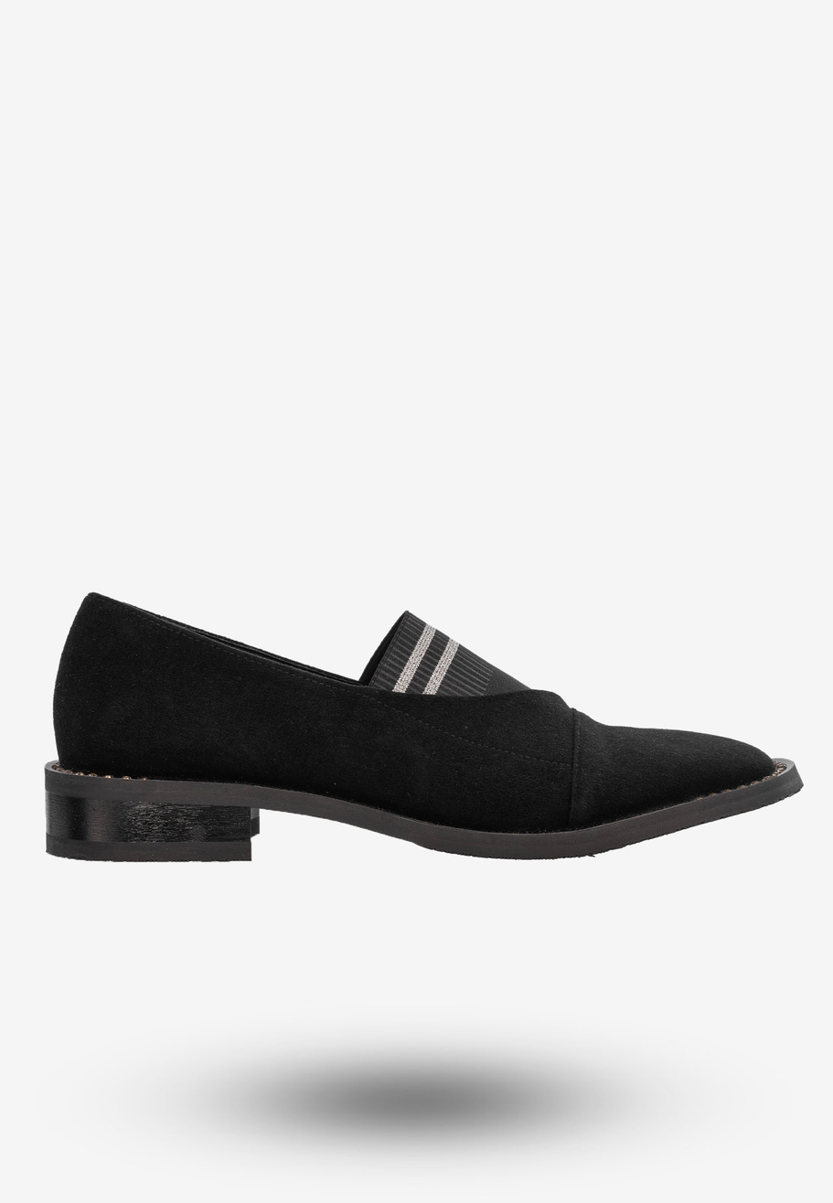 Lordsy Damskie Buty Skórzane Mokasyny Czarne Joulie 201