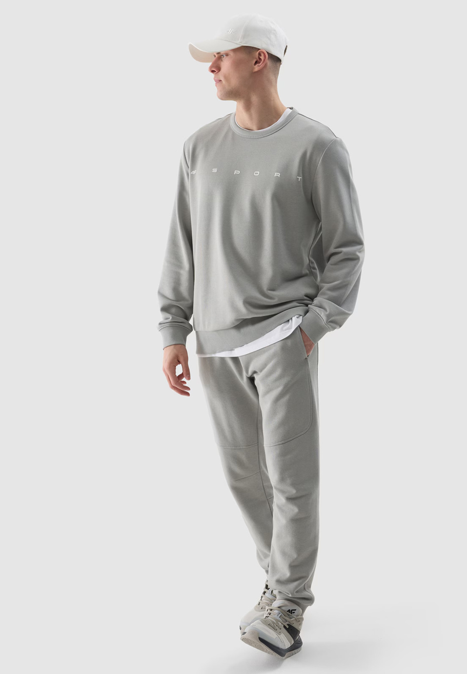 Bluza Męska 4F Szara z nadrukiem SPORT 4FWSS24TSWSM1009
