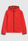 Kurtka Chłopięca 4F Softshell Z Kapturem Przejściowa Czerwona 4FJWAW25TSOFM374