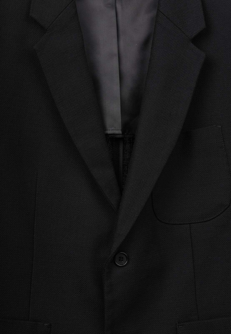 Marynarka Męska ZARA Elegancka Wizytowa Regular Fit Czarna