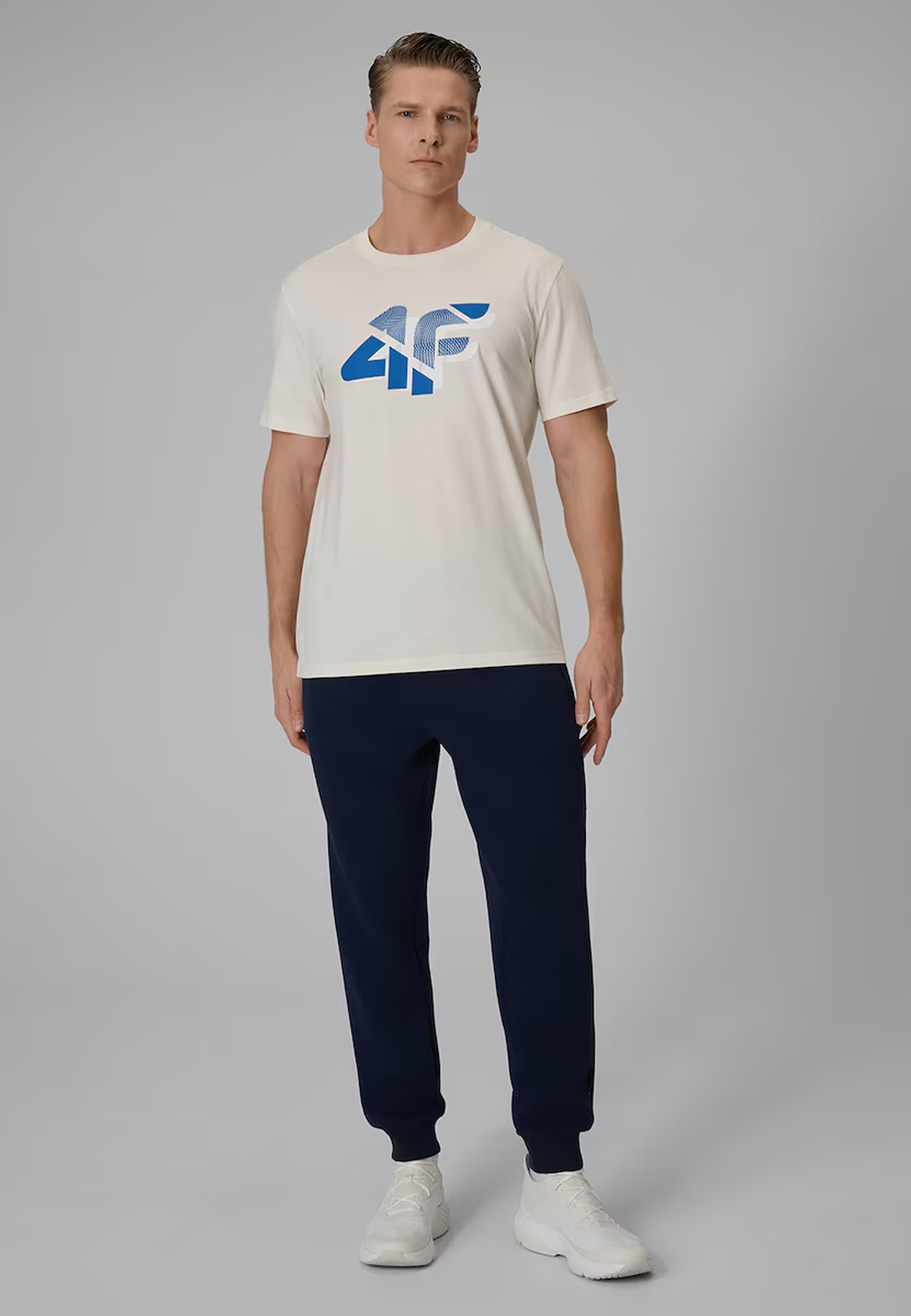 Spodnie Dresowe Męskie 4F Dresy Sportowe Joggery Granatowe 4FWSS26TTROM1443