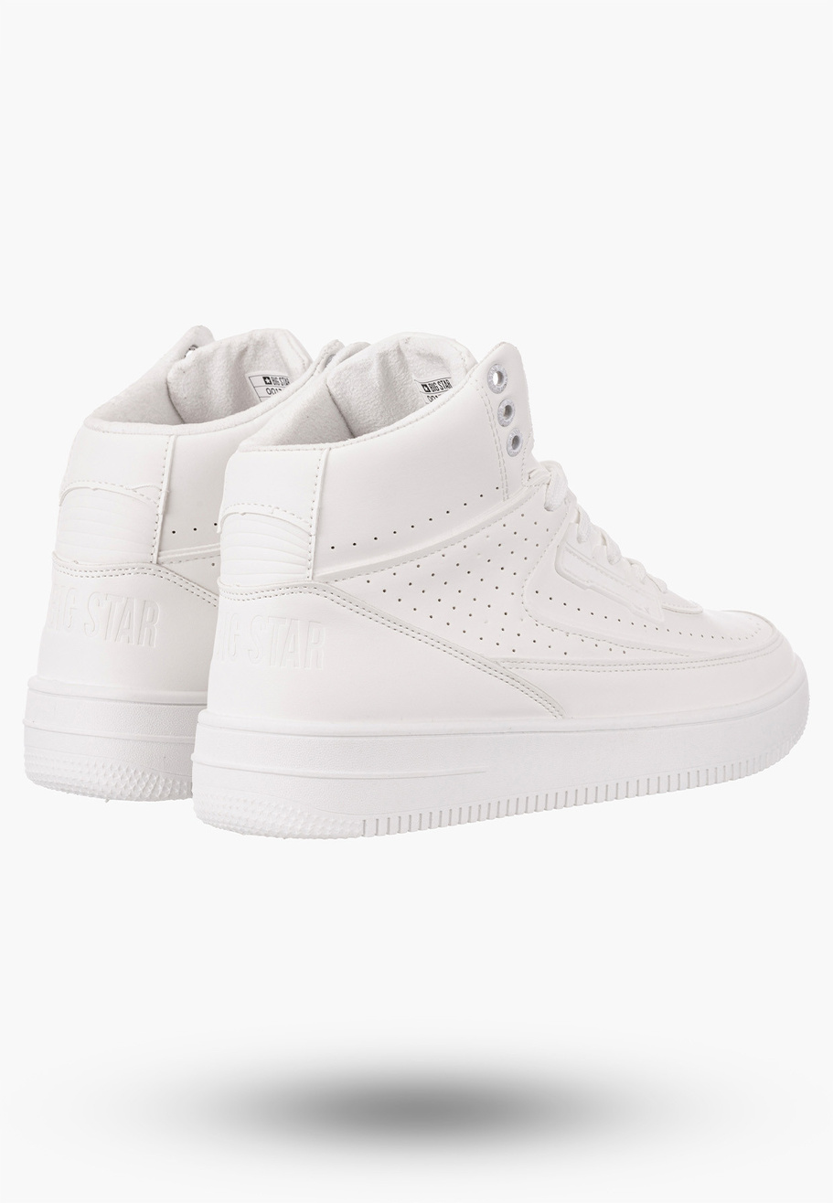 Buty Męskie BIG STAR Trampki Ocieplane Białe OO174553
