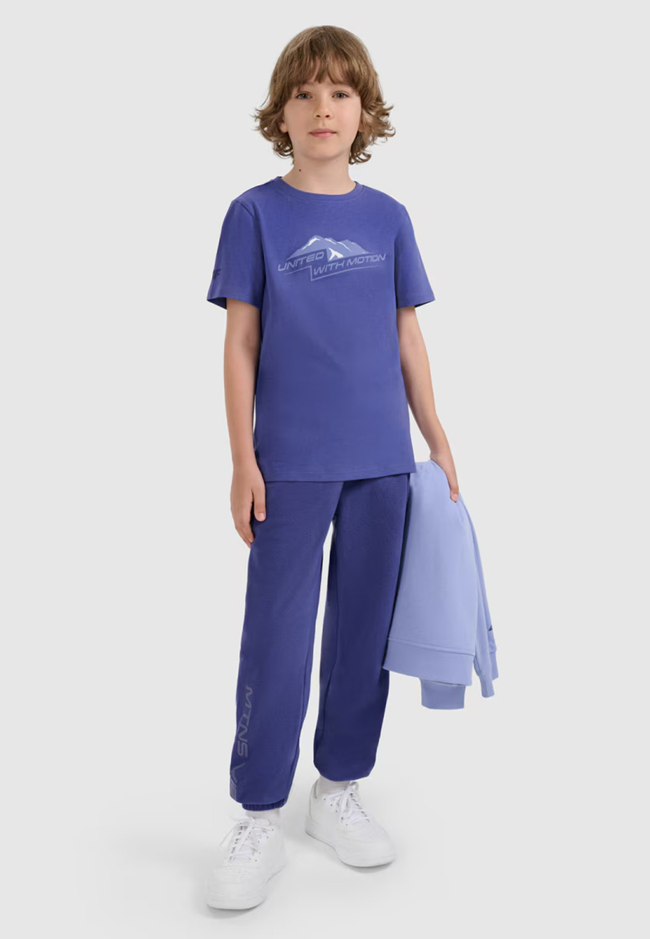 Koszulka Chłopięca 4F T-shirt Z Nadrukiem Granatowy 4FJWAW25TTSHM2404