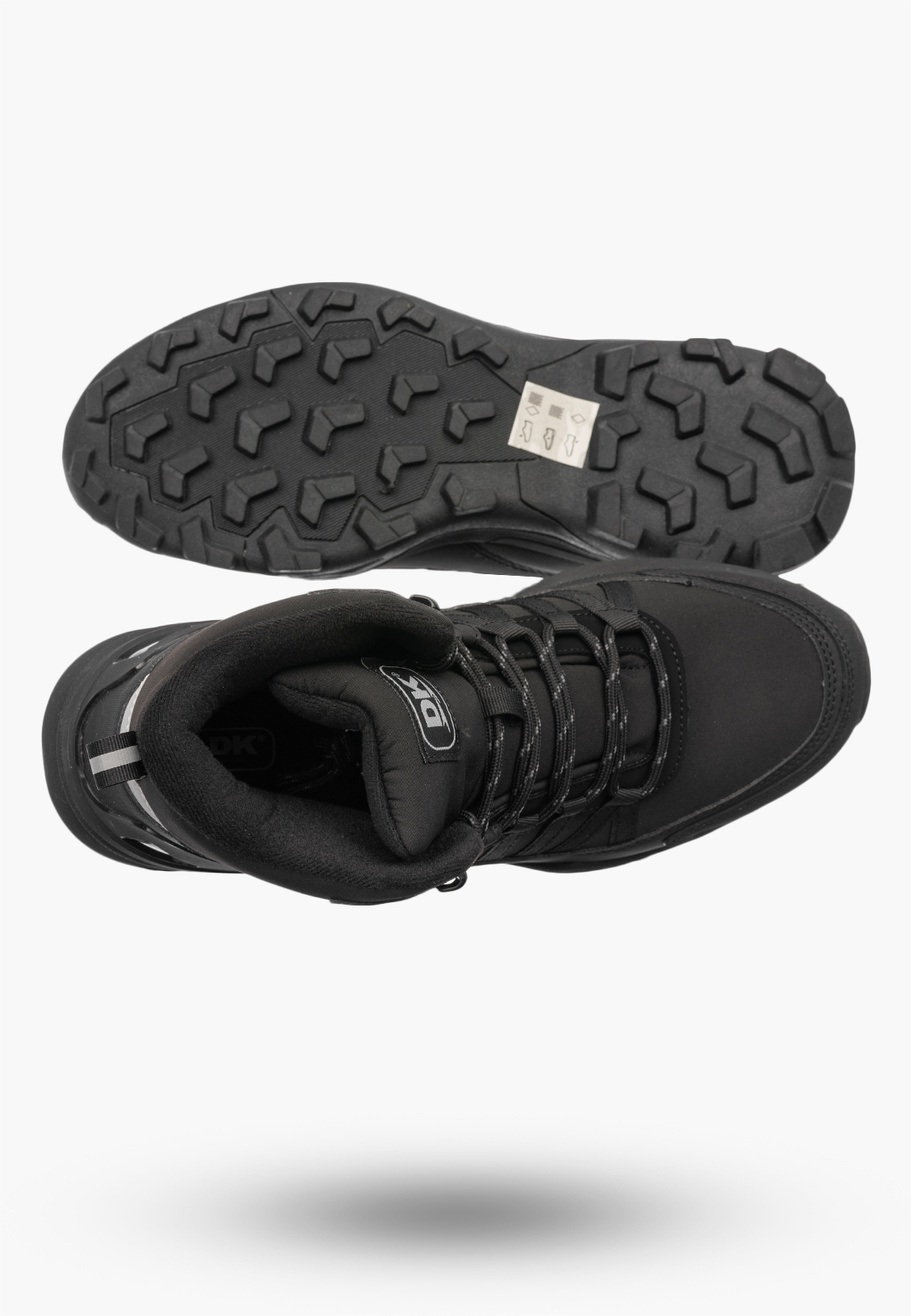 Buty Trekkingowe Męskie DK Softshell Sportowe Wysokie Terenowe Czarne