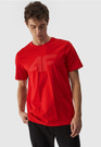 Koszulka Męska 4F Sportowy T-shirt Czerwony Regular 4FWMM00TTSHM1844