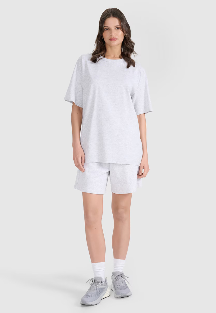 T-Shirt Uniseks 4F Oversize Koszulka z krótkim rękawem Szara 4FWSS25TTSHU1972