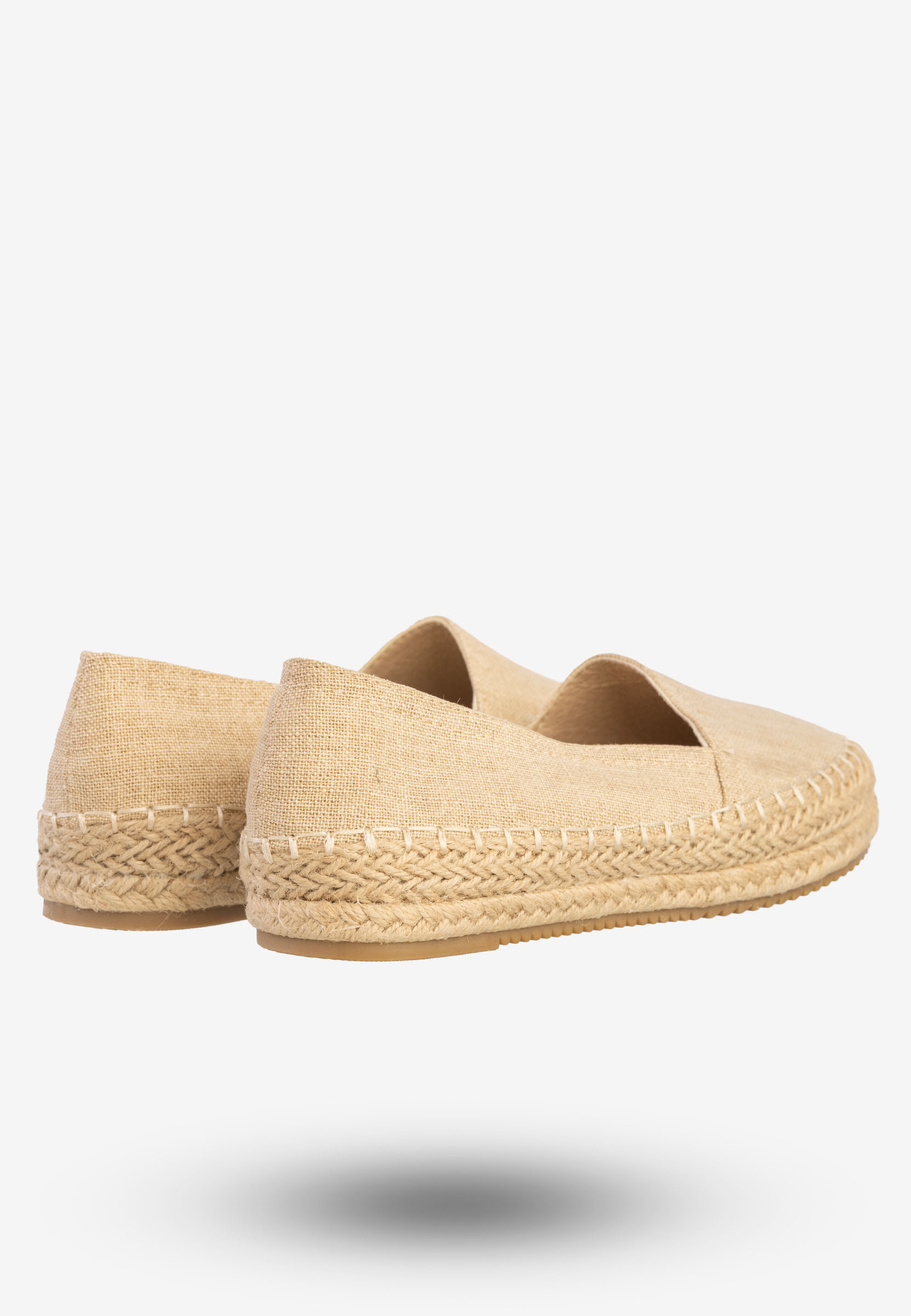 Espadryle Damskie Buty Półbuty American Club Beżowe C015-150427-9
