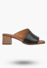 Klapki Damskie Skórzane Buty Eleganckie Na Słupku Czarne Maciejka E7395-01/00-1