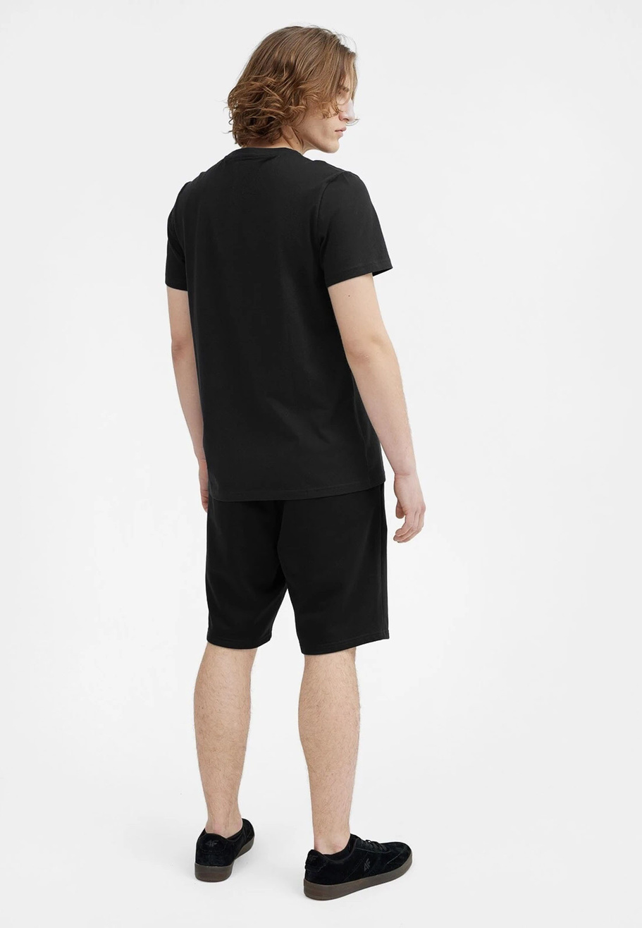 Koszulka Męska 4F Sportowy T-shirt Granatowy Regular 4FSS23TTSHM536